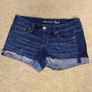 American Eagle Outfitters Dark Blue Jean Shorts